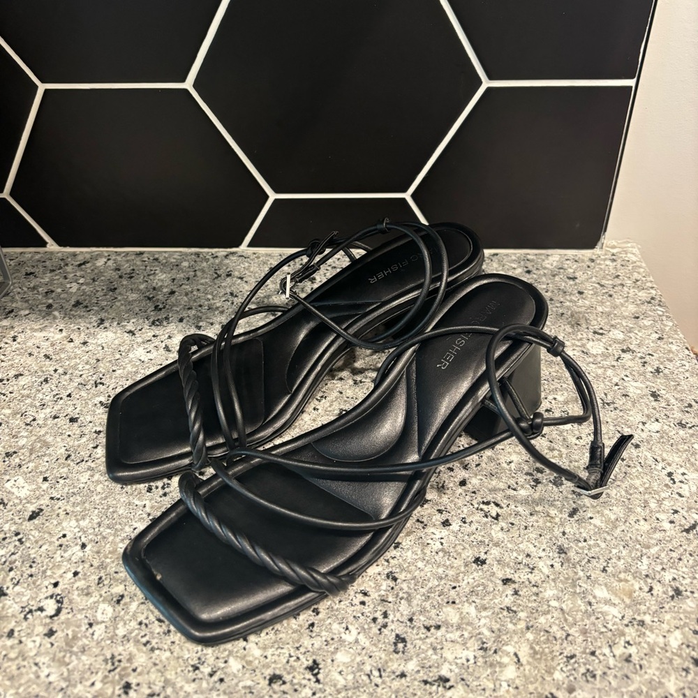Size 9, Marc Fisher heeled sandals.